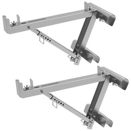 Ladder Jacks, 2-Rung Short Body Ladder Jack Tool to 20-Inch Width,Extension Ladder Jack for Working Stage, Upgrading Design & Strengthen Stability (1 Pair)