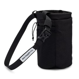 Oso Supply Co - Chalk Bag for Rock Climbing, Bouldering Chalk Bag Bucket with Quick-Clip Belt, Zippered Pockets and Pouch - Perfect Indoor/Outdoor Rock Climbing Gear Equipment (Black)
