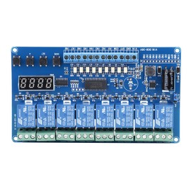 Multifunction Relay, 8-36V 8-Channel Multifunction Time Delay Relay Interface Board Module Optocoupler LED