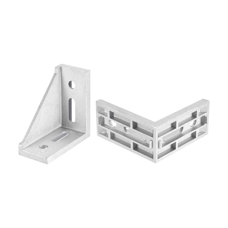 sourcing map 4Pcs Inside Corner Bracket Gusset, 88x88x42mm 4590 Angle