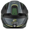 FC-Moto FF114B Zeron Helmet, Matte Black/Green, XS