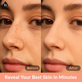 Pursonic Deep Cleansing Nose Strips Blackhead Remover - Charcoal Nose Pore Strips for Instantly Unclogging Pores, Easy-to-Use for All Skin Types - 6 Strips (Pack of 1)