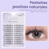 LEZAK Pestañas Postizas Naturales Segmentación Extensiones Lashes