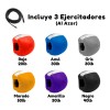 Ejercitador Mandibular Pelota Silicona Cara Cuello Set 3pz F