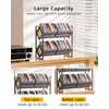 PAPAGIFTREE 2-Tier CD Storage Metal Display Shelf, CD Holder Rack