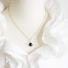 Morion Black Crystal Moonstone Pendant Top po180807-3