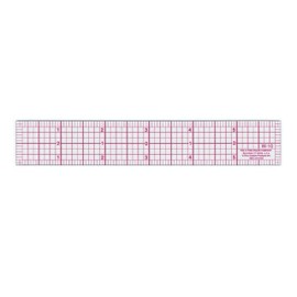 Westcott W-10 6-Inch 8ths Graph Ruler, Transparent, 1 x 6 in