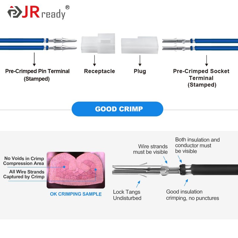 JRready ST6549 .062" Pins Connector Kit 2 3 4 6