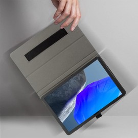 zZjoOoj Case Compatible with Tabwee W90 11 Inch Tablet Protective Case, Tablet Protection Bundle with 1 Piece 9H Hardness Anti-Scratch Film, Vertical Stand Function, Black