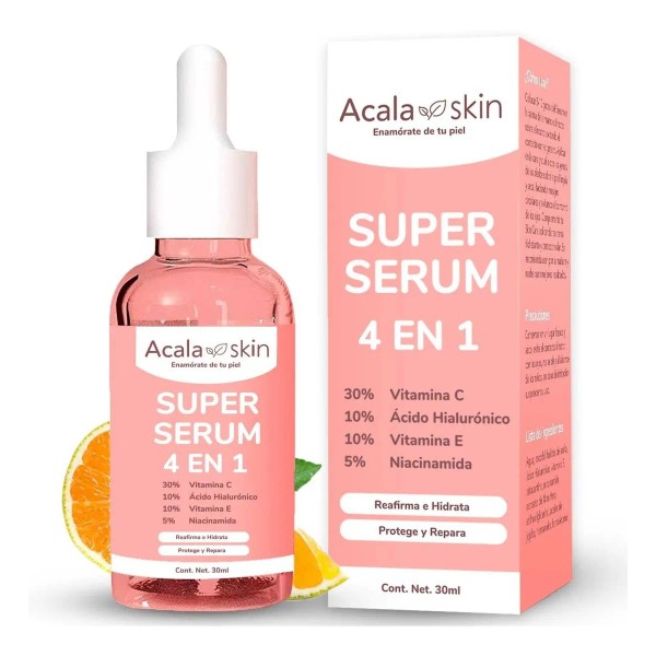 Serum 4 En 1 - Vitamina C + Ácido Hialurónico