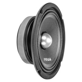 PRV AUDIO 6.5 Inch Shallow Midrange Bullet Speaker 6MR250B-4 Slim, 250 Watts 4 Ohm Car Audio Slim Speaker, Compact for Doors (Single)