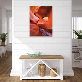 Fine Art Canvas Lower Antelope Canyon IV Canvas Wall Decor by Artist Alan Majchrowicz for Living Room, Bedroom, Bathroom, Kitchen, Office, Bar, Dining & Guest Room - Ready to Hang - 24 in x 32 in