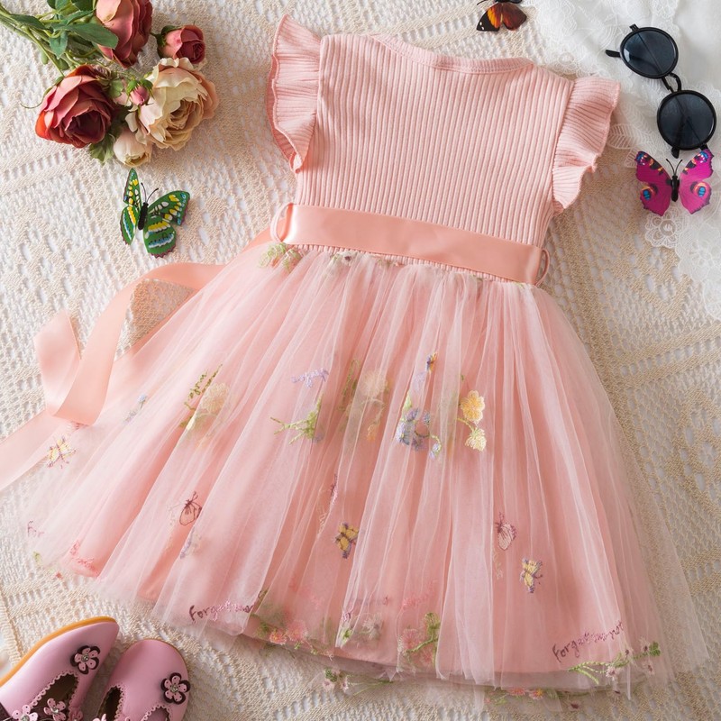 YETANLID Infant Girls Summer Tulle Tutu Dress Baby Girls Sleeveless