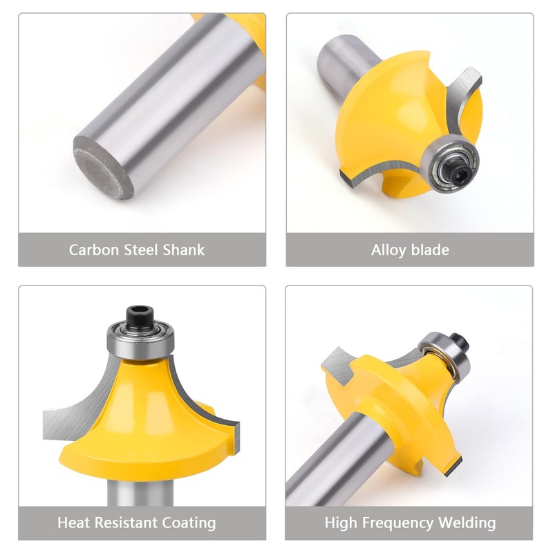 1/2 Shank Router Bit Set of 35 Pieces,Tungsten Carbide Router