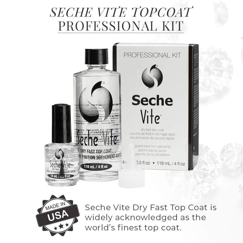 Seche Vite Dry Fast Top Coat 14ml Professional Refill Kit
