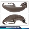 PIT66 Center Front Brown Dash Pad Bezel Cover Compatible with