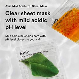 Abib Mascarilla de hoja de pH ácido suave Heartleaf Fit 1.0 fl oz (10pcs)