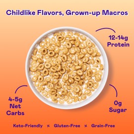 Magic Spoon Cereal - High Protein Cereals - Sugar Free Snacks & Breakfast Food - Grain & Gluten Free Cereal - Low Carb & Keto Friendly - 4 Pack: Smores, Blueberry Muffin, Chocoloate Chip, Maple Waffle