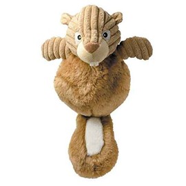 Zanies Country Crew Dog Toy Plush Corduroy - Fox Raccoon Squirrel or All Three Toys 12"(Raccoon)