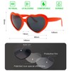 Bymivofun 3 Pcs Peach Heart Special Effects Glasses, Heart Diffraction