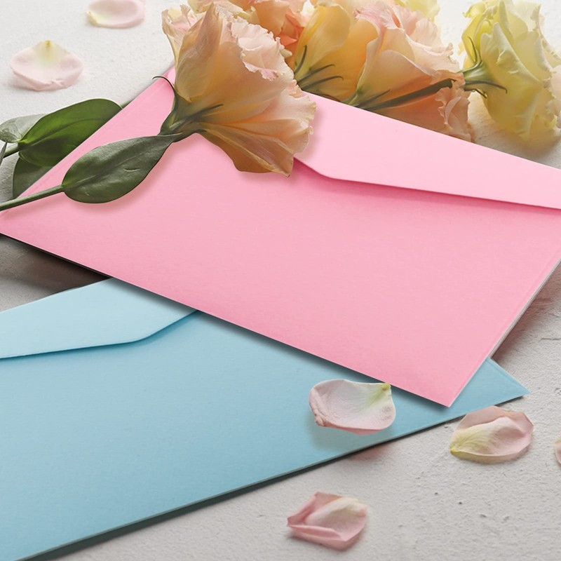 VANRA 封筒 横型 ミニサイズ 名刺封筒 メッセージカード用封筒 封筒セット お礼状用 15色 150枚セット