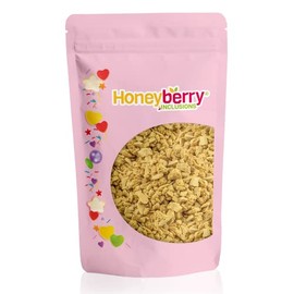 Plain Crunchy Honeycomb Pieces - 5-10mm - 100g - Vegan and Coeliac Friendly - Ideal Inclusion/Topper for ice cream and desserts.