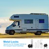 PATIKIL 5/8 Inch Black Cabinet Locks with Black Keys, 3