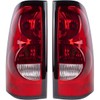 Boine Compatible With 2003 2004 2005 2006 Chevy Silverado 1500 2500 3500 Driver and Passenger Side Tail Light - Bulb and Harness Included