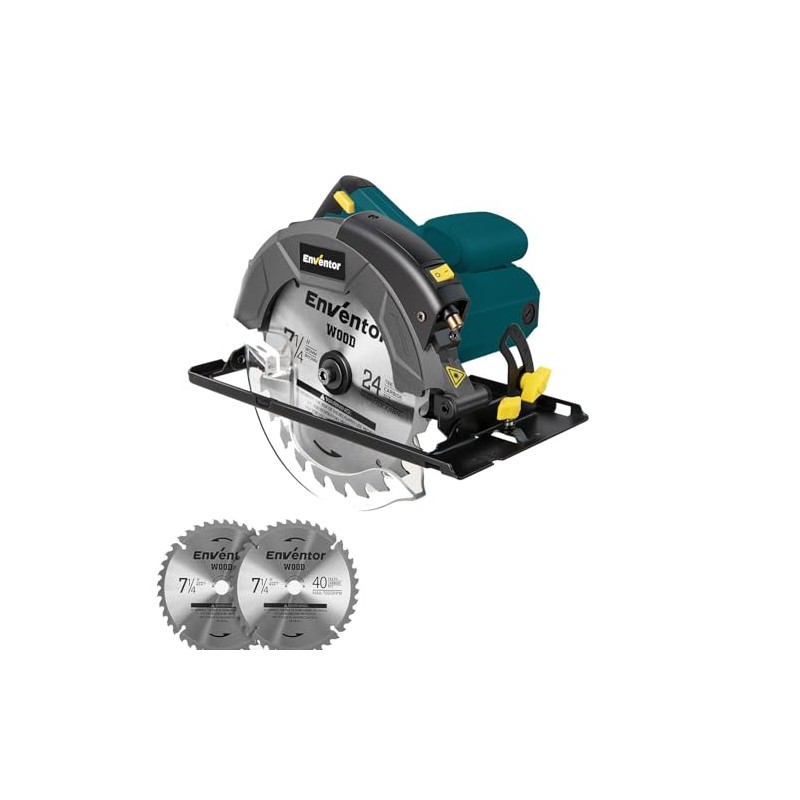 Enventor 10A Electric Circular Saws 7-1/4-Inch with Laser Guide