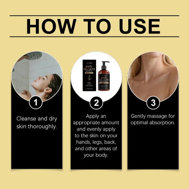 Aceite Anticelulítico Profesional Oceaura 100 Ml, Reduce Los