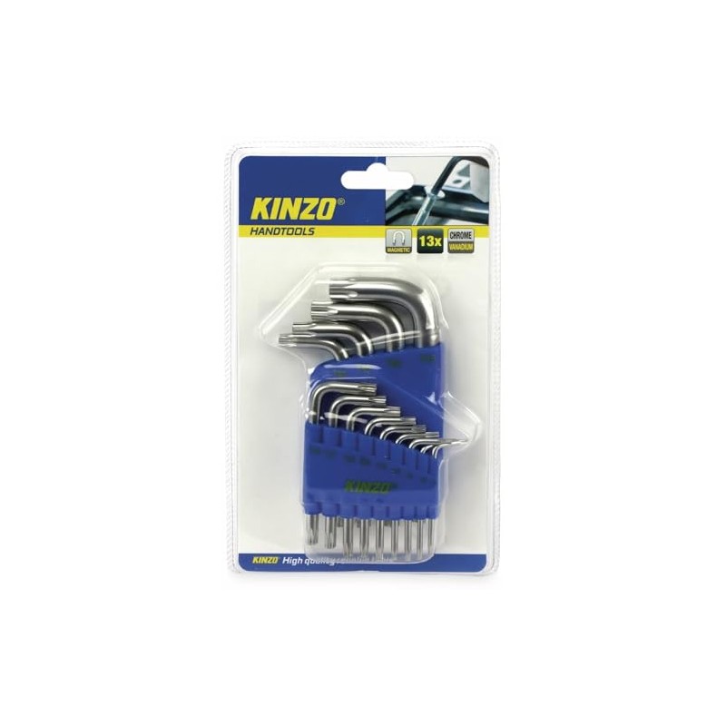 13PC TORX STAR TORQUE KEY & HOLDER SET SHORT SECURITY