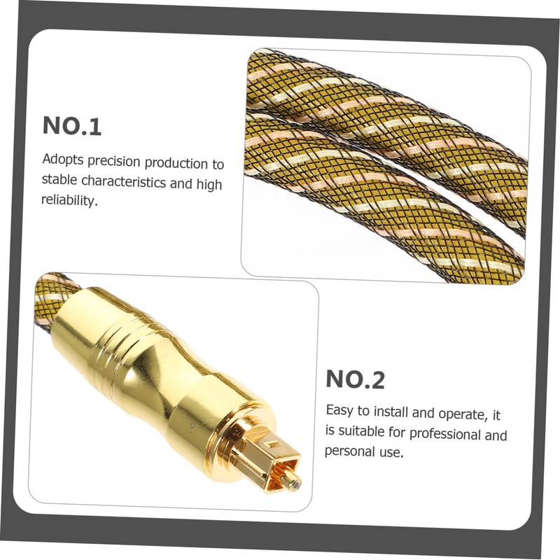 VILLFUL 1m Audio Optical Cable Optic Male to Male Audio