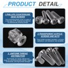 sourcing map 20Pcs M3x15mm PC Clear Cross-recessed Countersunk Screws and