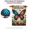 America Forever Patriotic Butterfly House Flag, 28 x 40 inch