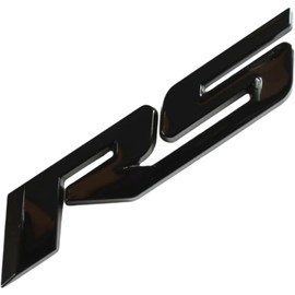 1PC Replacement for Chevy RS Rear Trunk Lid Nameplate Logo Marker 3D Emblem Badge (Black)