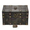 Wooden Treasure Chest Boxes Hand Crafted Vintage Wooden Box with