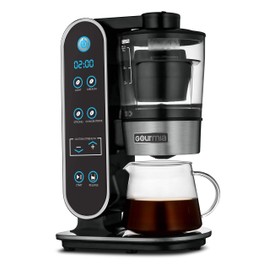 Gourmia GCM7800 Brewdini™ Digital Cold Brew Coffee Maker - Vacuum Technology for 2 Minute Cold Brew - 4 Strength Options - 5 Cup Capacity - Stainless Steel