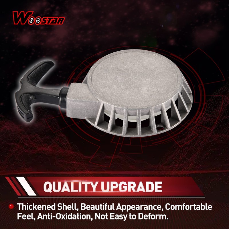WOOSTAR Recoil Pull Starter with 3 Bolts Replacement for 2