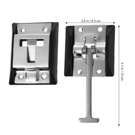 T-Style Entry Door Catches: Stainless Steel RV Door Holder Catch Latch - Heavy Duty Exterior Door Hold Hook and Keeper Hardware for RV Motorhome Campers Trailer Travel Baggage