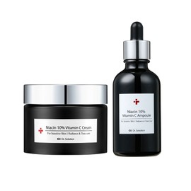 SeeU Skin [CU Doctor Solution] Niacinamide 2-type set (10% ampoule 50g + 10% cream 50ml) / [CU 닥터솔루션] 나이아신아마이드 2종 세트 (10% 앰플 50g + 10% 크림 50ml)