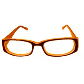 Cosmopolitan Womens Ophthalmic Rectangle Plastic Frame Plushed Lips  Brown 50mm