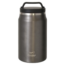 FREEAP K-10689MG Ice Tank Camping Ice Container Metallic Gray Stainless Steel 1.8L