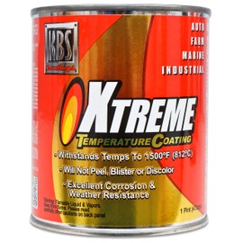 KBS Coatings 65328 Pure White Xtreme Temperature Coating - 1 Pint, Pure White, 16 Fl Oz (Pack of 1)