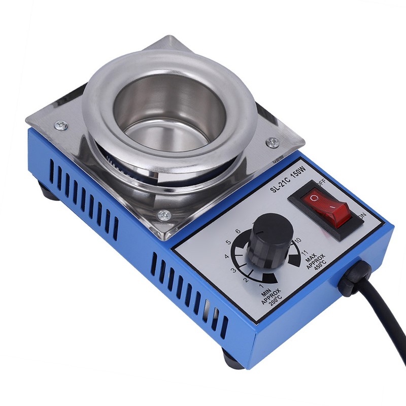 220V 150W Solder Pot Soldering Desoldering Bath 50mm ST-21C 450