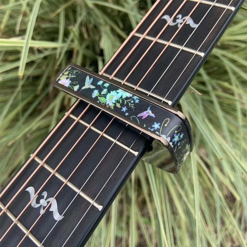 Thalia Capos Limited Series BC-HUMMINGBIRD/HUMMINGBIRD Black Chrome Capotast Guitar with