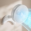 Koonie 8'' Wall Mount Fan, Quiet Small Wall Fan with