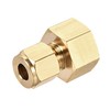 sourcing map Compression Tube Fitting G1/2 Female Thread x 8mm