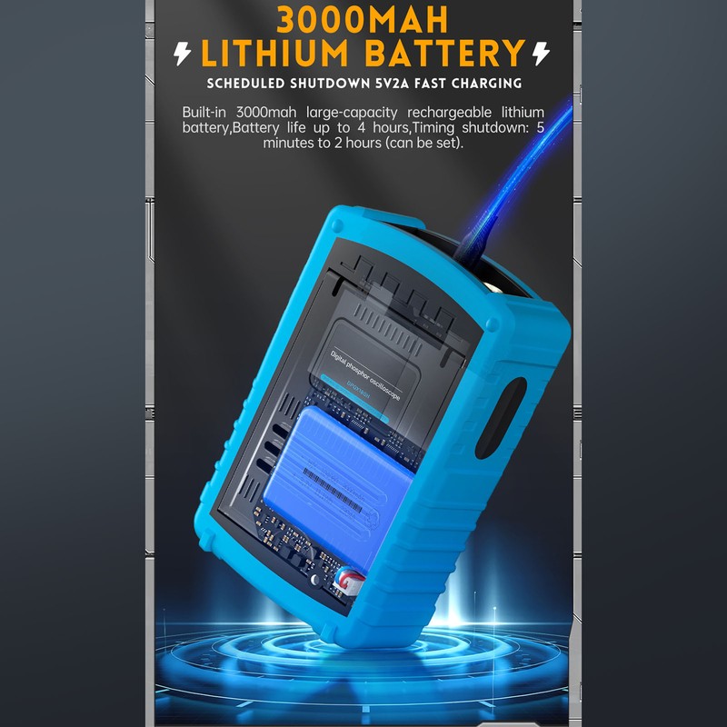 Fluorescent Digital Oscilloscope 2.8in Display 3000mAh Dual Channel Signal Generator