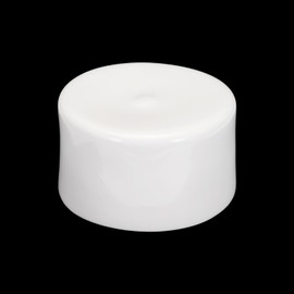 sourcing map 1pcs Rubber End Caps 100mm ID Vinyl Round Tube Bolt Cap Cover Screw Thread Protectors White