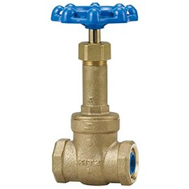 KITZ Lead-Free Bronze 10K Gate Valve "For Water Supply, Core Coat (Corrosion Protection on Pipe End)" KITZ-LNW 3/4B [20A]